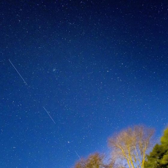 Elon Mask’s satellite train seen over Odessa and Kyiv