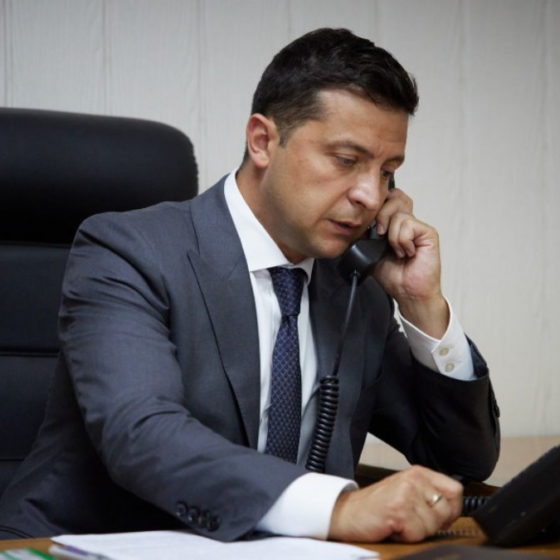 President of Ukraine Volodymyr Zelenskyy Holds a Telephone Call with the President of the State of Israel Yitzhak Herzog