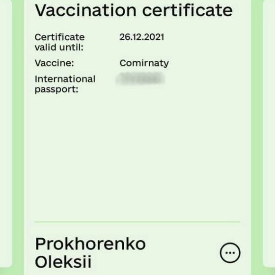 EU Recognized the Legitimacy of Ukrainian Digital Covid-Certificates
