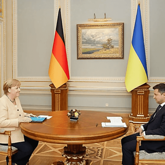 Angela Merkel Arrives in Kyiv for a Diplomatic Visit
