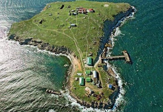 Attack of the Serpent Island by Russian Ships in the Black Sea