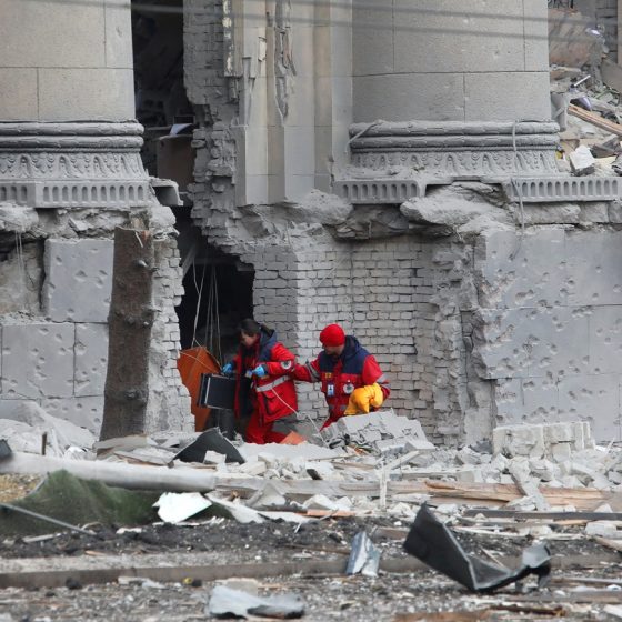 Russians Shot People Lined Up for Humanitarian Aid