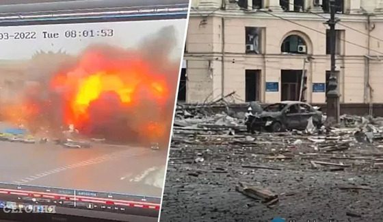 Deliberate Destruction of Ukrainian Kharkiv by Russian Bombs