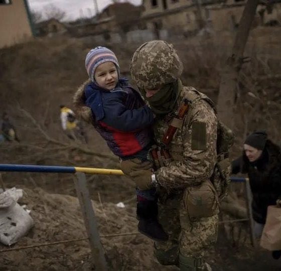 Evacuation of Irpin Town Civilians