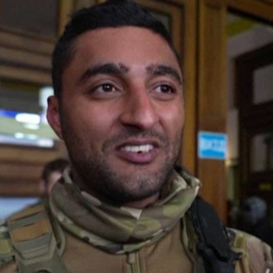 Member of the Royal Marines with Ukraine