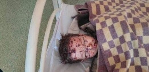 Mother and Two Children Become a Military Object