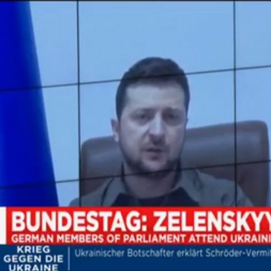 Ukrainian President Opens German Parliament Session