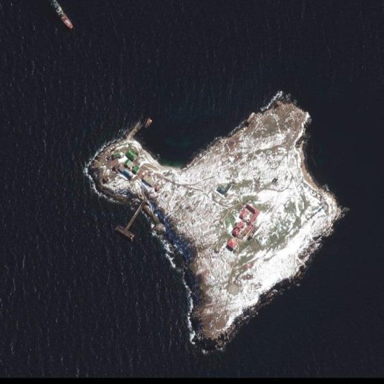 Serpent Island Damaged by Russians