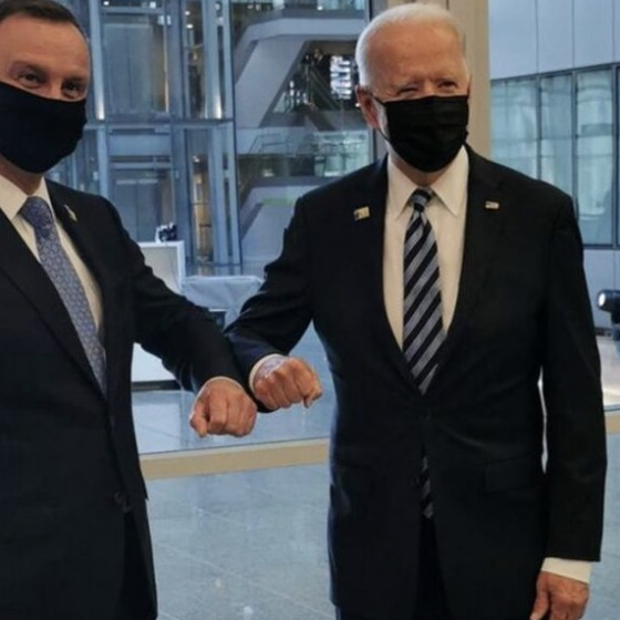 Joe Biden Jr Flies to Poland