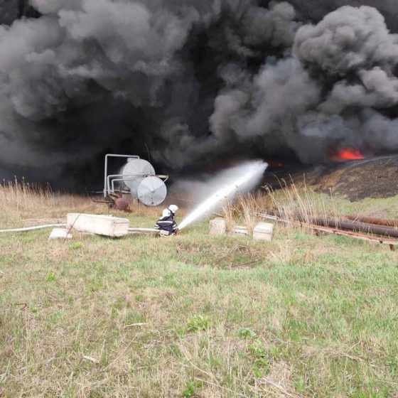 Russians Blew Up an Oil Refinery