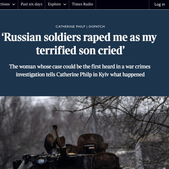 Body Abuse Is a War Crime. And Punishes Accordingly