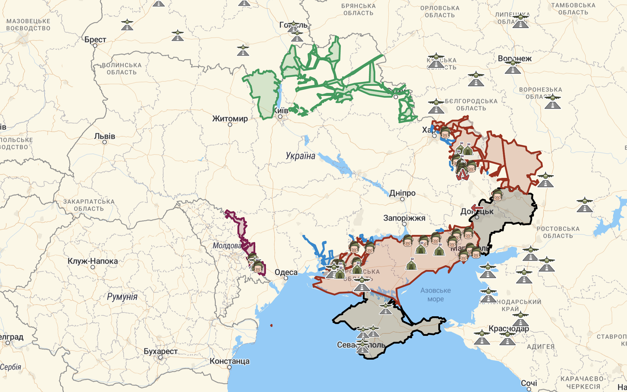 Карта бойових дій в україні. Інтерактивна карта бойових дій. Карта боев в Украине Deep State. Карта боевых действий на Украине на сегодня дип Стейт.