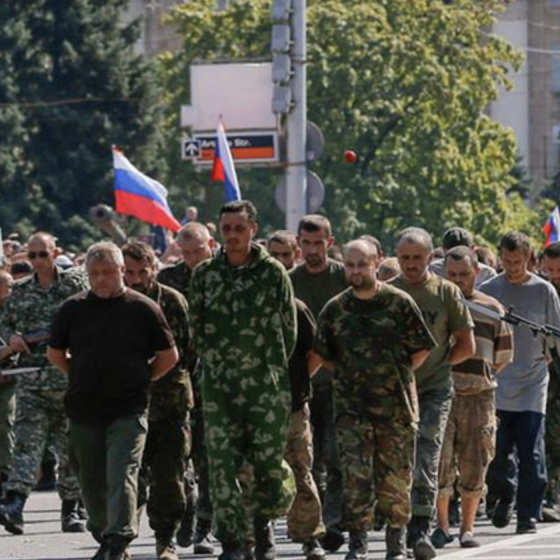 Parade of Ukrainian Prisoners of War in Russia on “Victory Day”
