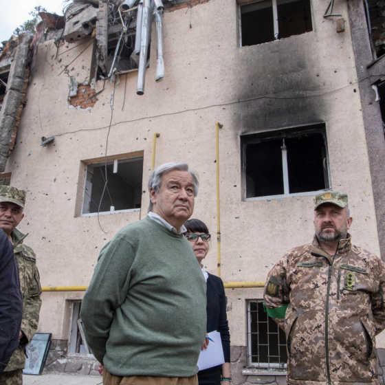 UN General Secretary Arrived in Ukraine