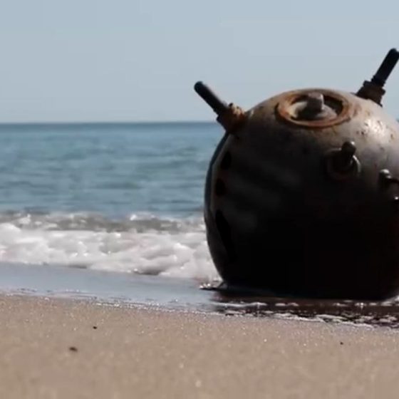 Russian Military Mines off the Coast of Resort Cities