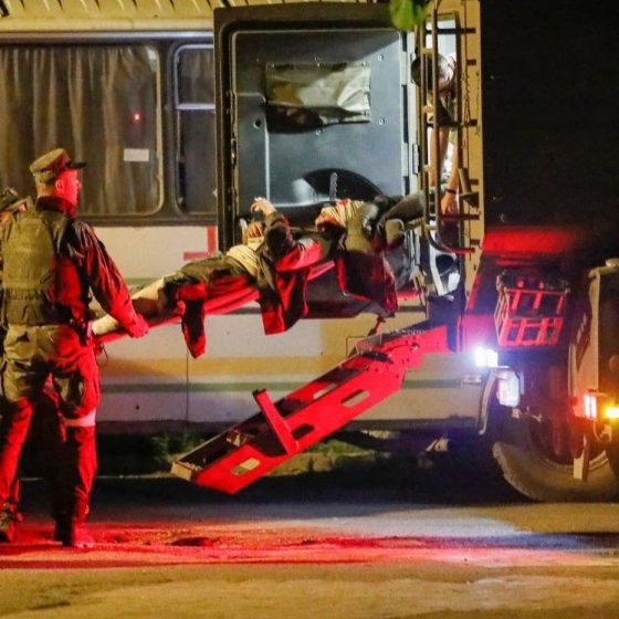 Seriously Wounded Ukrainian Soldiers Leave “Azovstal”