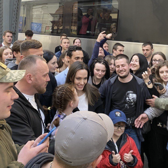 Angelina Jolie Arrived to Ukraine