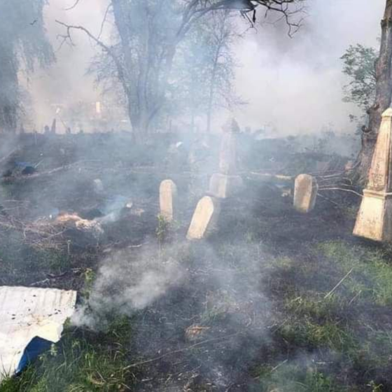 Russians Blew Up the Jewish Cemetery