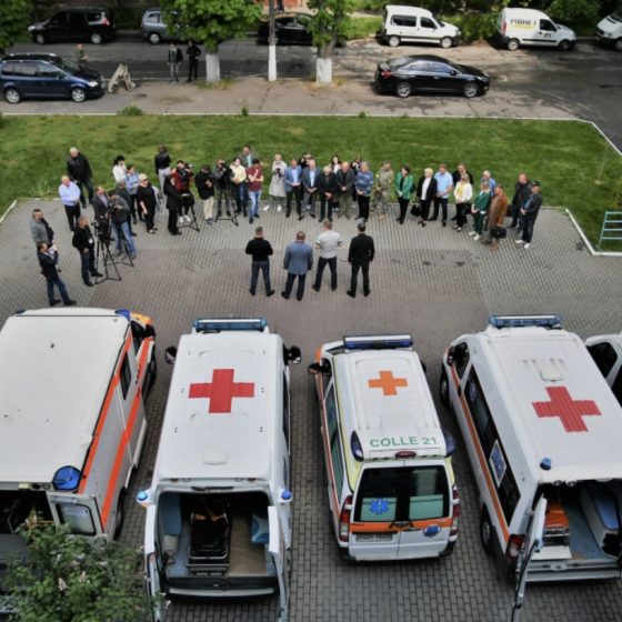Ukraine Received Ambulance Cars From the USA, Italy, and Germany