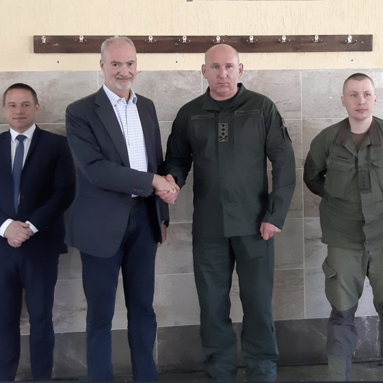 French Ambassador Arrived in Gostomel