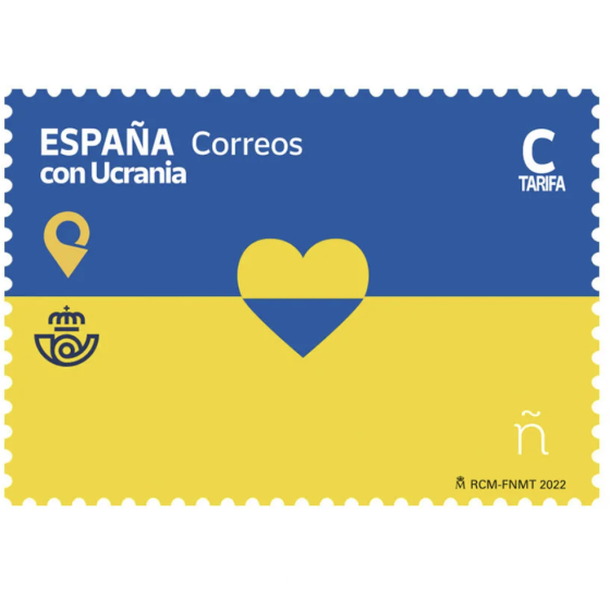 Spain Dedicated Postage Stamp to Ukraine