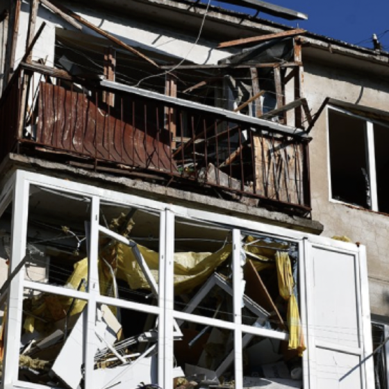 Russian Missile Struck Simultaneously 4 High Rise Houses