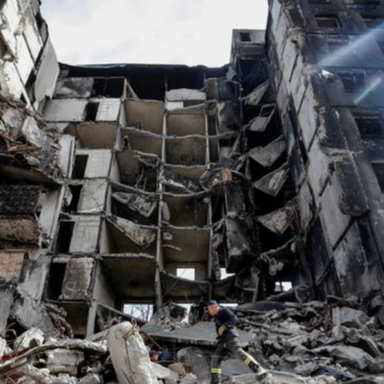 The Bodies of the Murdered Ukrainians Are Thrown Away With Construction Debris