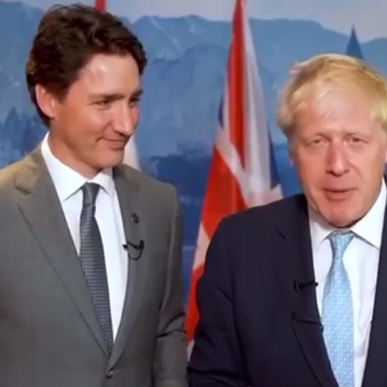 Johnson and Trudeau Recorded a Videomessage for Ukrainians