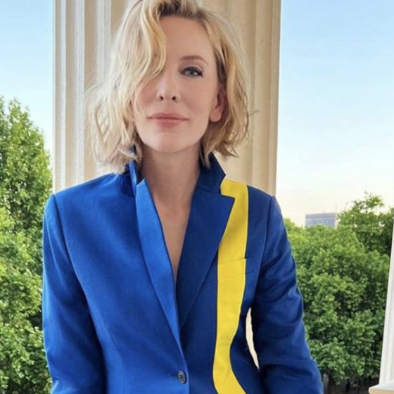 Cate Blanchett Stylishly Supported Ukraine