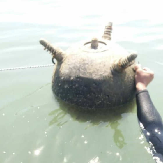 The Russian Mine Surfaced on Odesa Coast Again