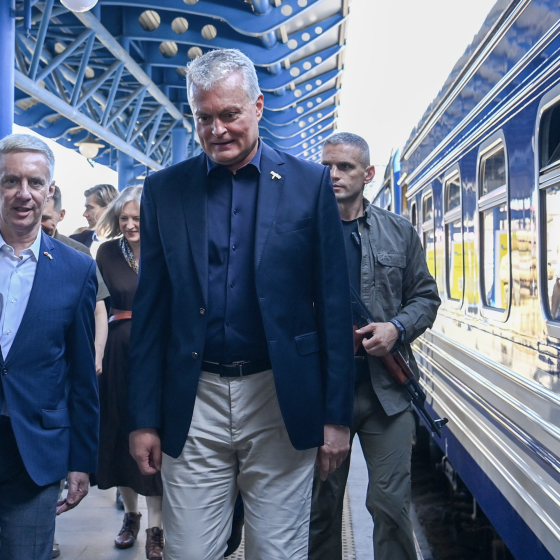 The President of Lithuania Arrived in Kyiv to Celebration the Statehood Day of Ukraine