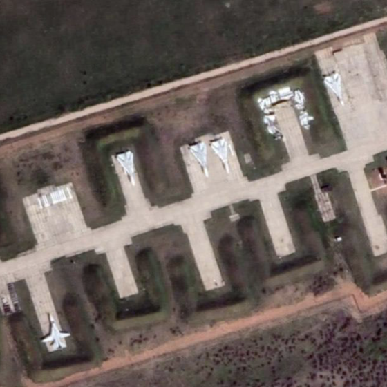 The Explosion of the Russian Military Airfield in the Crimea