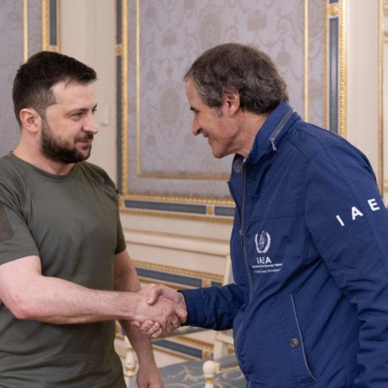 Meeting of Zelenskyy and Grossi
