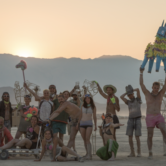 Ukrainian Coat of Arm at “Burning Man 2022”
