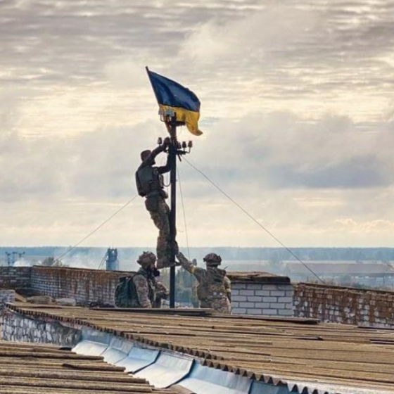 The Ukrainian Flag Flutters Over the Kherson Region Again
