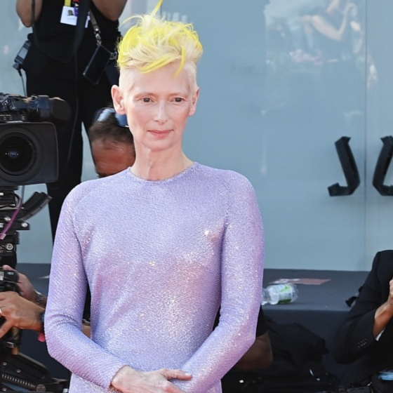 Tilda Swinton Changed Image in Support of Ukraine