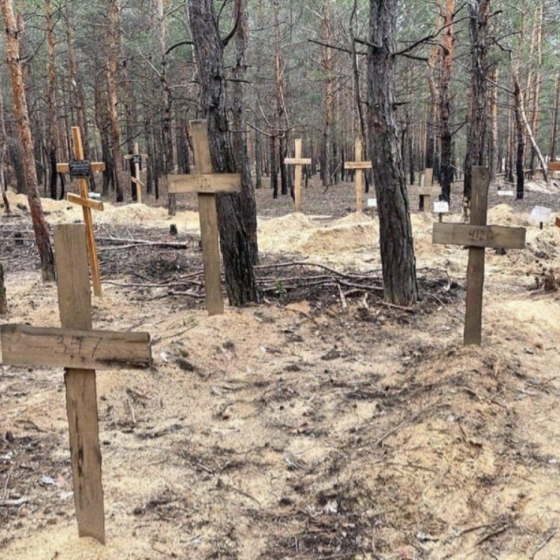 Mass Burial of 400 Graves in Izium