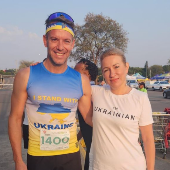 In South Africa, Several Thousand People Ran a Marathon in Support of Ukraine