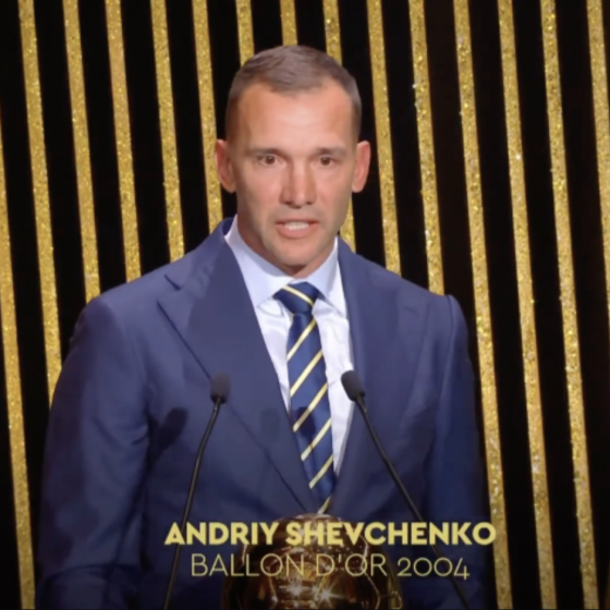 Ukrainian Football Player Shevchenko Reminded About Ukraine at “Ballon D’or-2022”