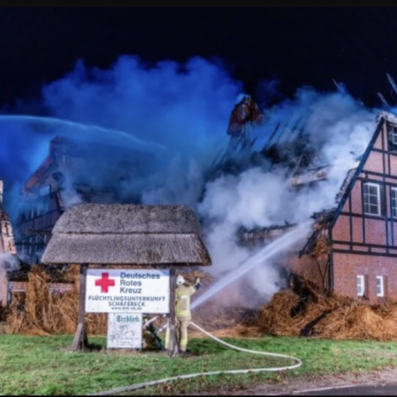 Unknowns in Germany Burned Camp with Ukrainian Refugees