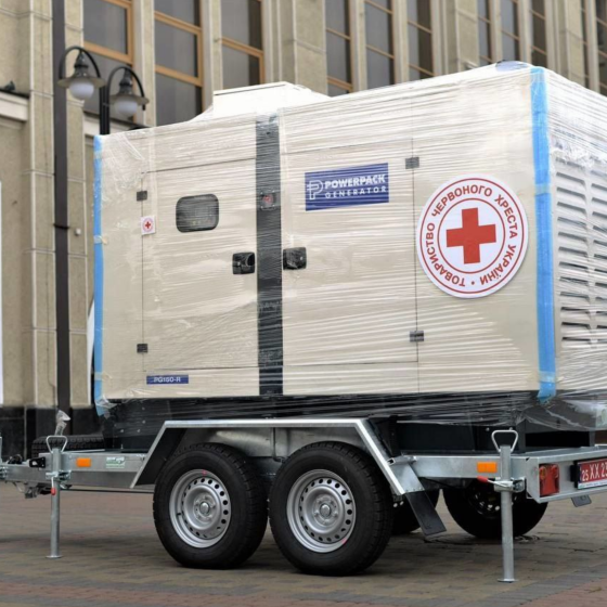 Red Cross Donated 32 Generators to Ukraine