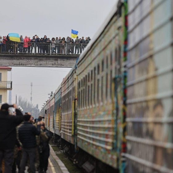 The First Ukrainian Passenger Train Arrived in Kherson