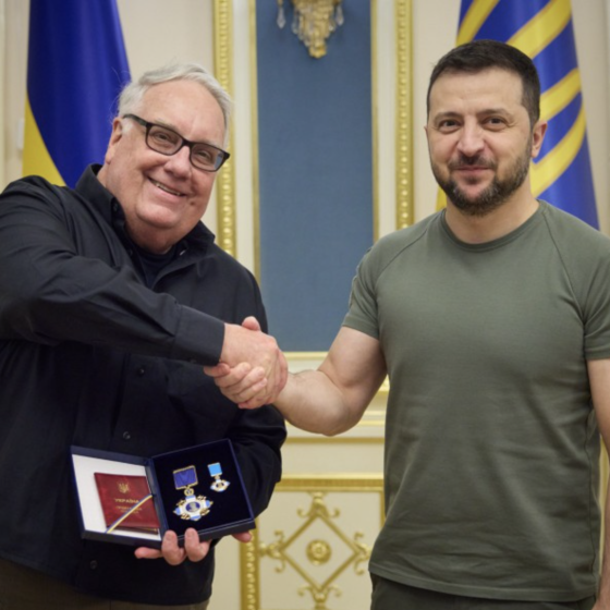 A Meeting of Volodymyr Zelenskyy and Howard Buffett