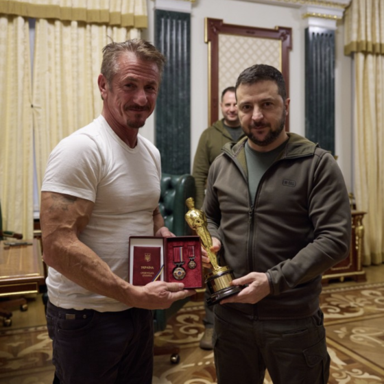 Sean Penn Arrived in Kyiv to Meet With Zelenskyy for the 3rd Time 
