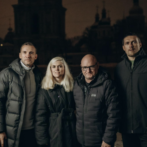 Astronaut Scott Kelly Arrived in Kyiv