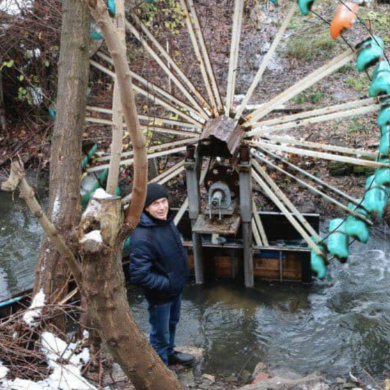 A Resident of Vinnytsia Built a Mini-Hydroelectric Station   