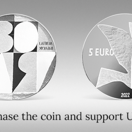 Latvia Issued a Coin “For the Freedom of Ukraine”
