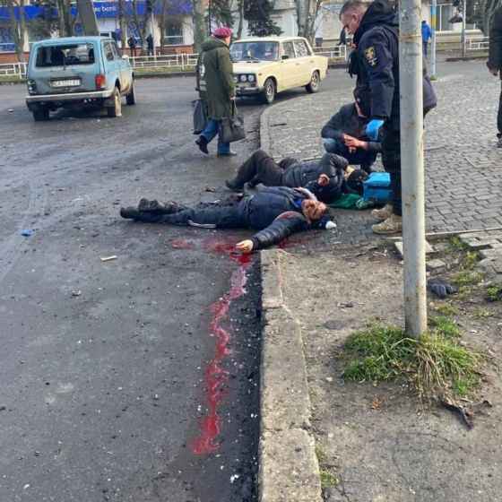 Russian Terrorists Attack Against Kherson