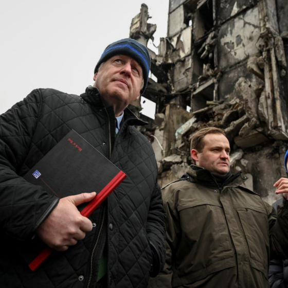 Boris Johnson Arrived in Bucha