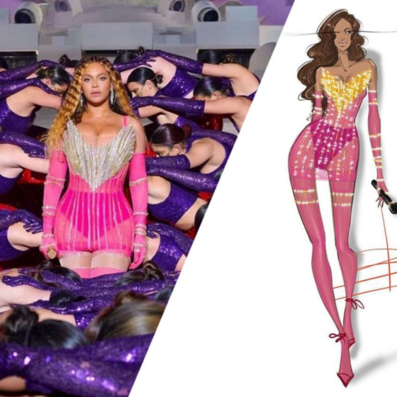On Her Great Return, Beyonce Shined in a Dress of Ukrainian Designer